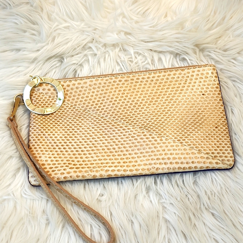IPPOLITA "RARE" PYTHON AND SUEDE WRISTLET - Picture 1 of 11